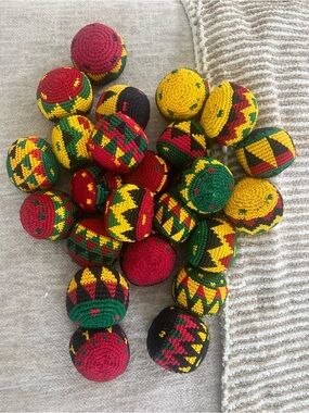 You Will Get 1 Footbag Hacky Sack  Fun Toy or stress ball Color Will Vary